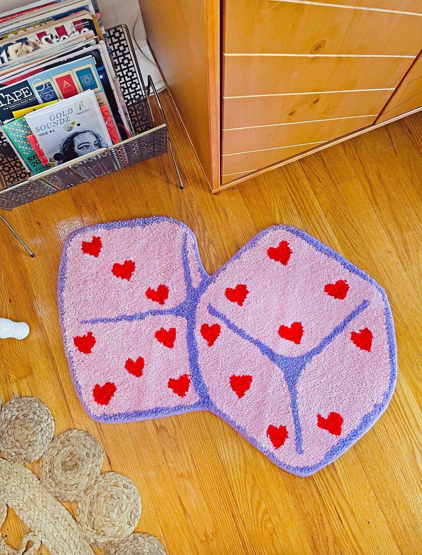 Heart Dice Rug