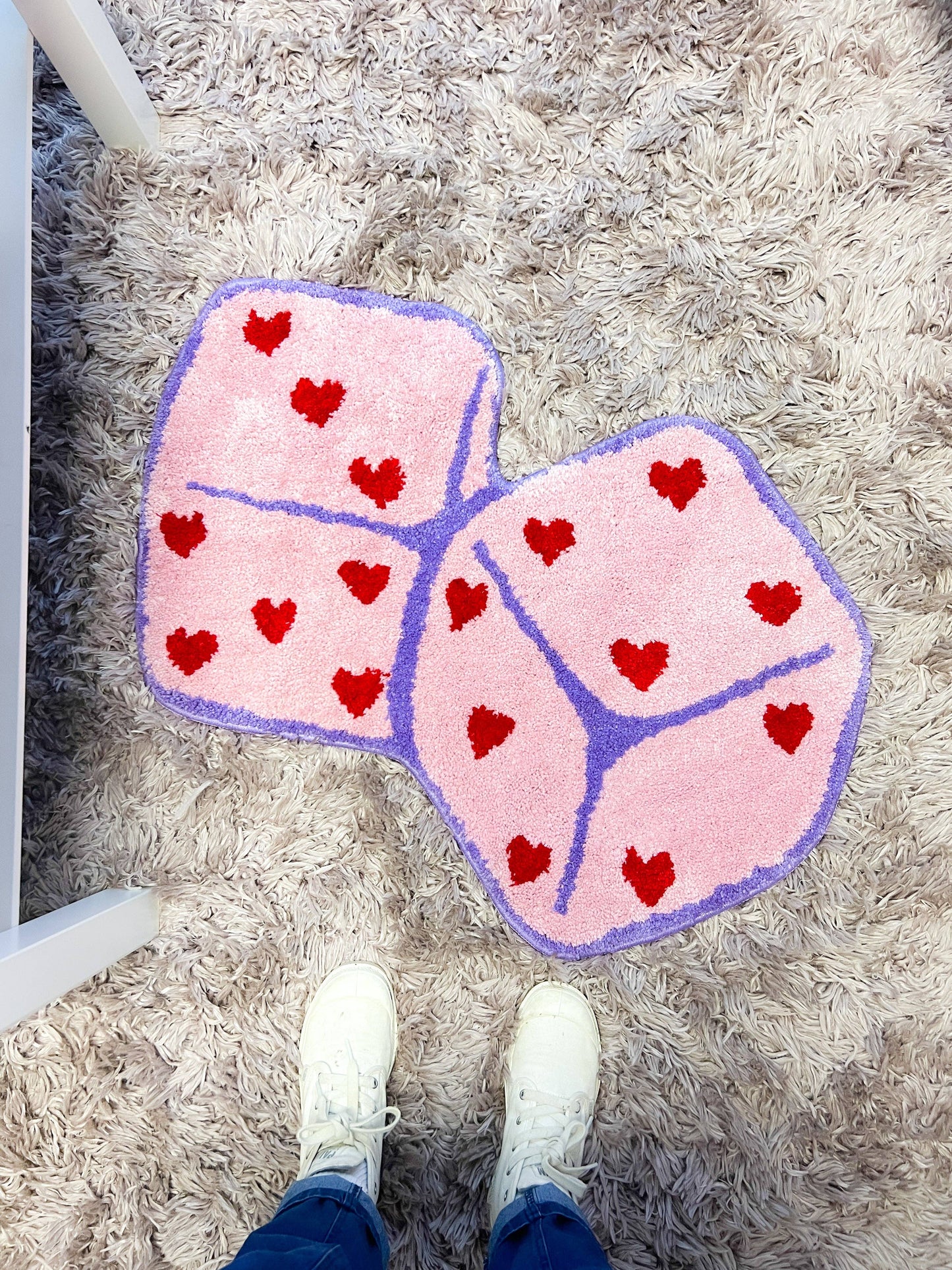 Heart Dice Rug