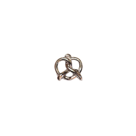 Pretzel Charm (Gold + Silver)