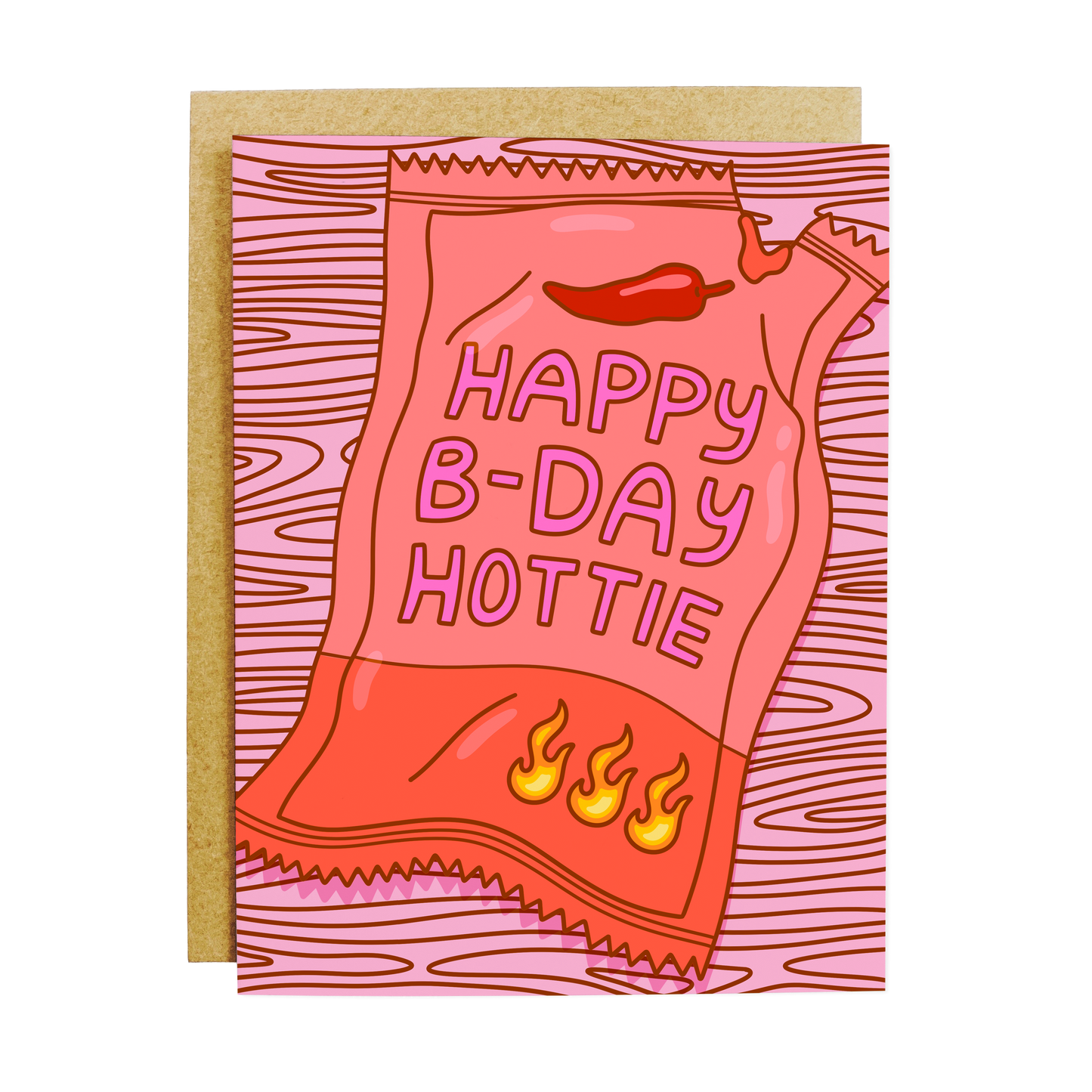Hottie Sauce Packet Birthday Card