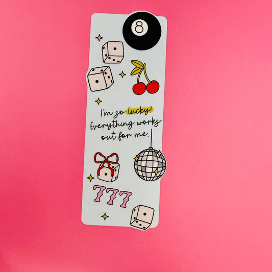 I'm So Lucky Bookmark