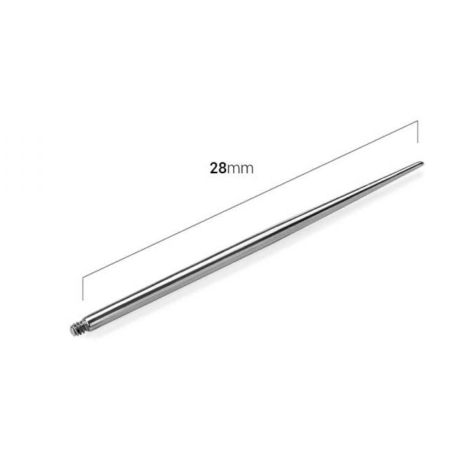Metal rod with measurement label '28mm' on a white background, featuring the brand 'Crave'.