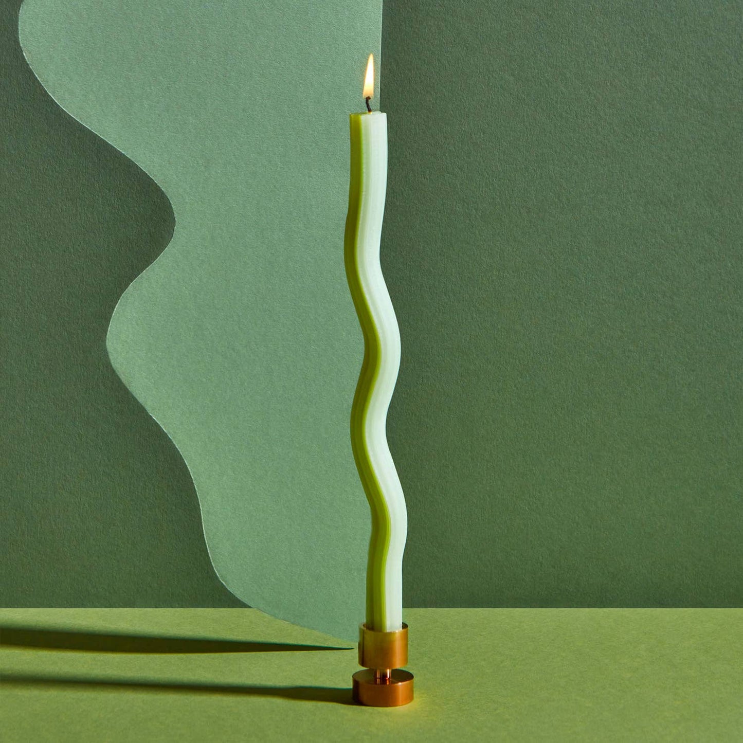 Green Wiggle Candles - (2 Pack)