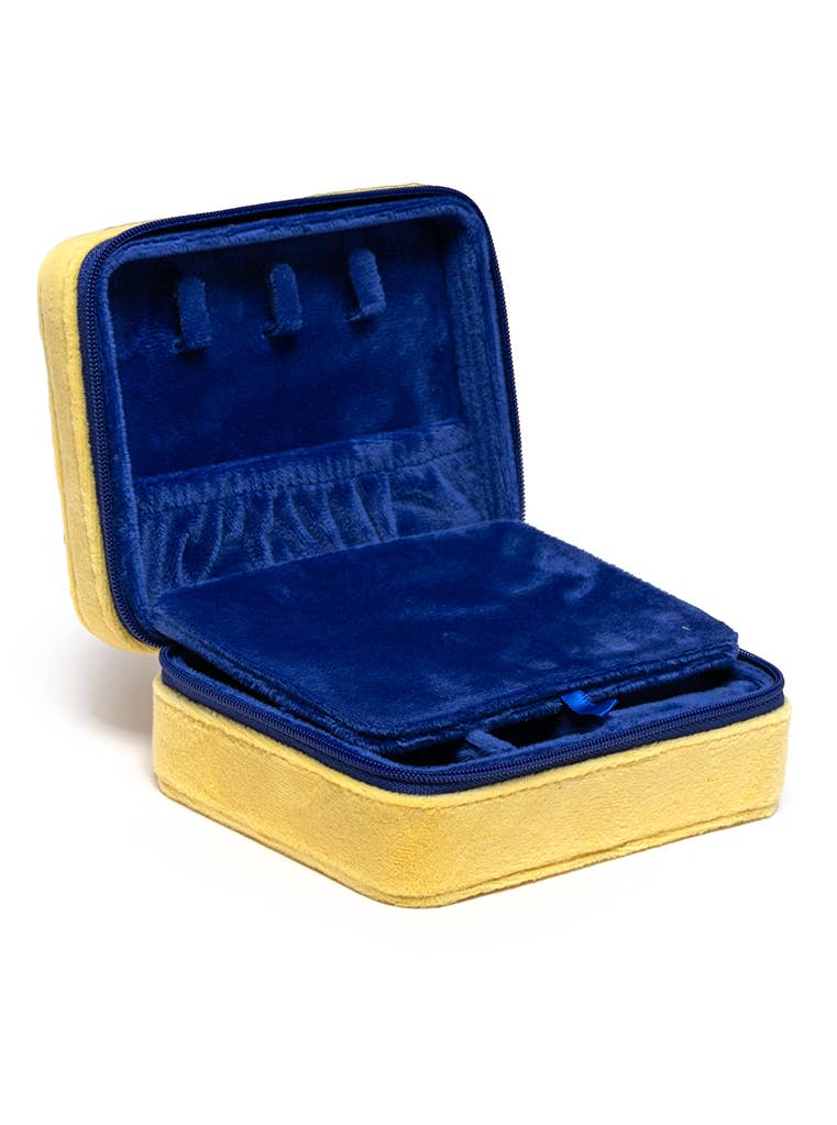 Butter Stick Velvet Jewelry Zip Case