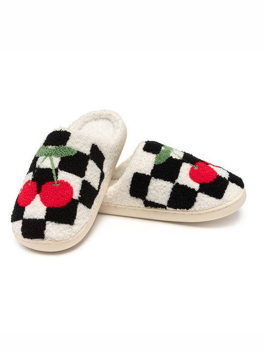 Cherry Checker Indoor/Outdoor Slippers
