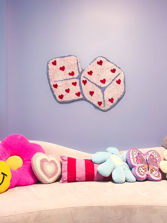 Heart Dice Rug