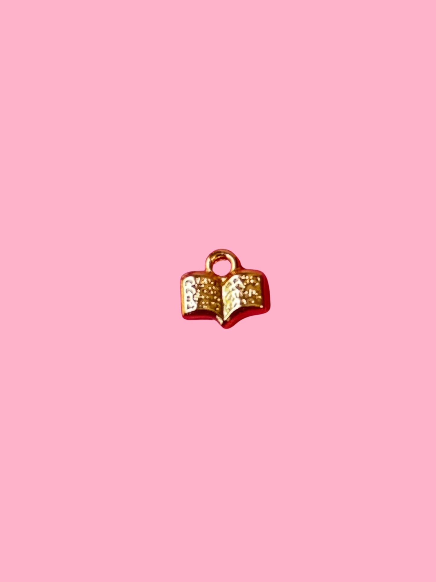 Open Book Gold Charm
