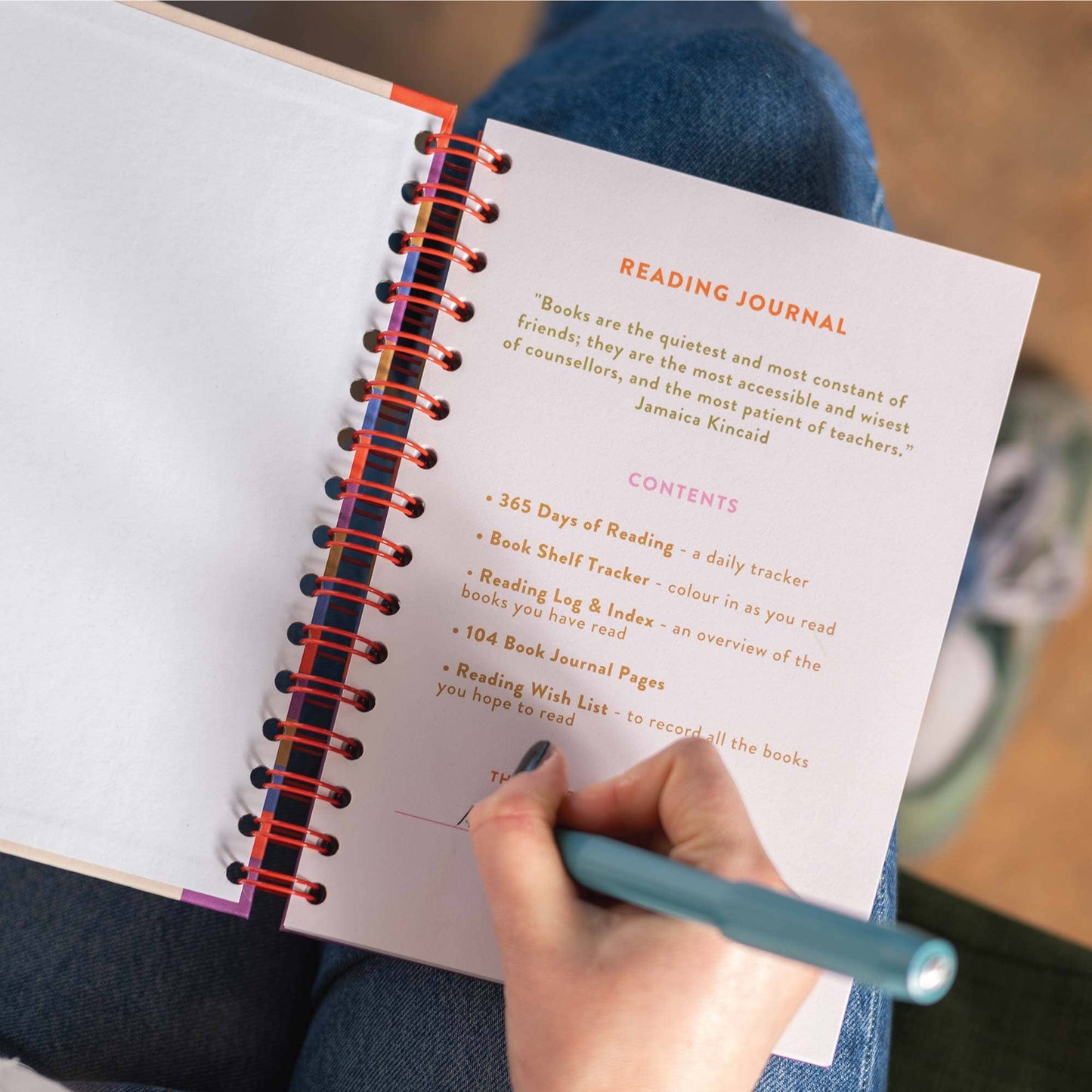 Book Vibe Hardcover Reading Journal
