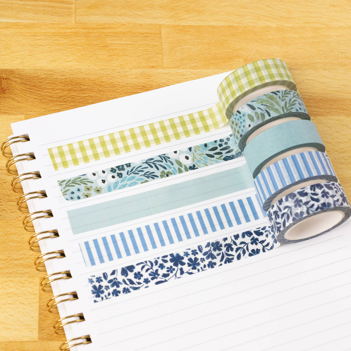 Green Gingham Washi Tape
