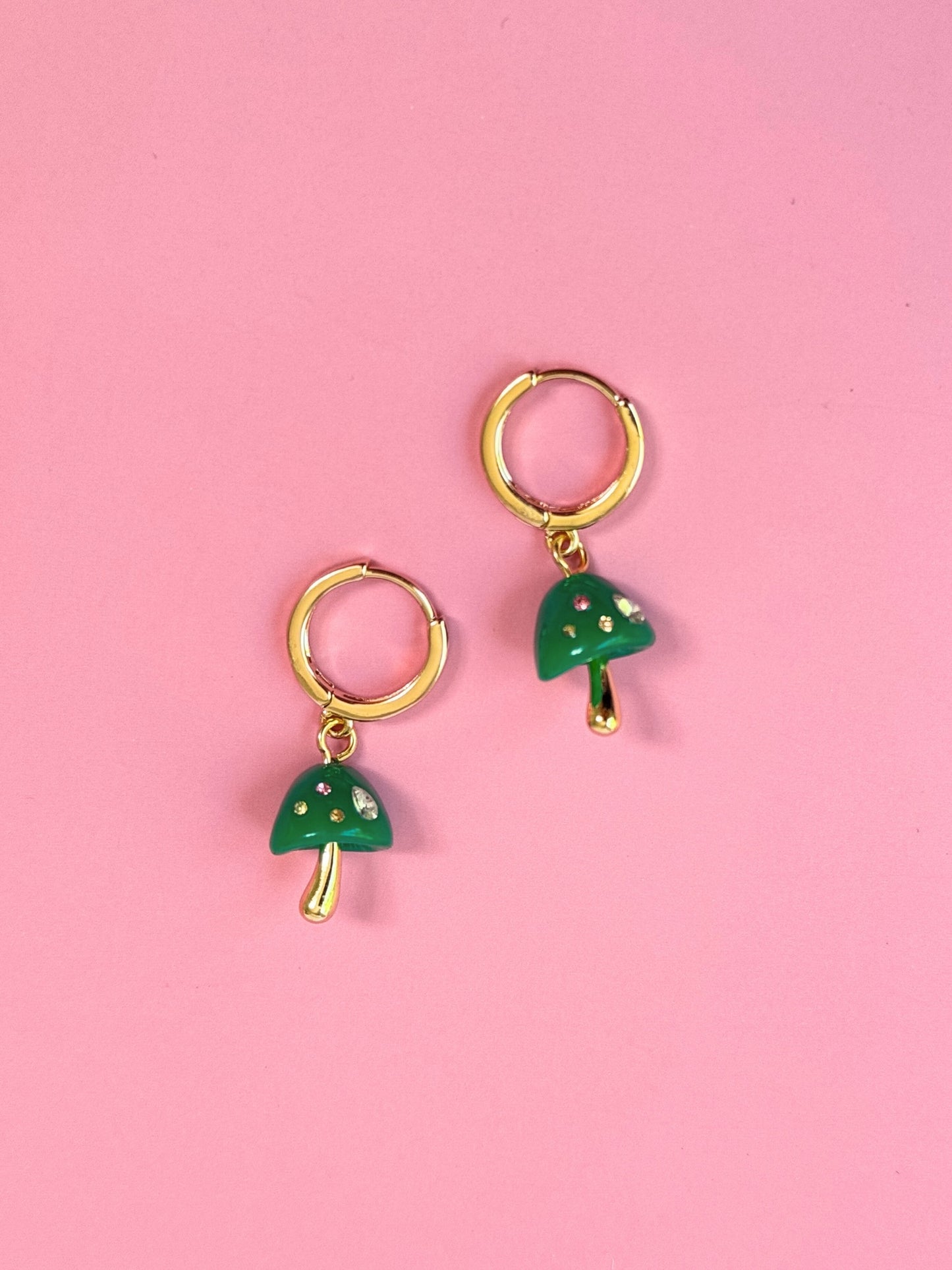 Bejeweled Mushroom Huggies