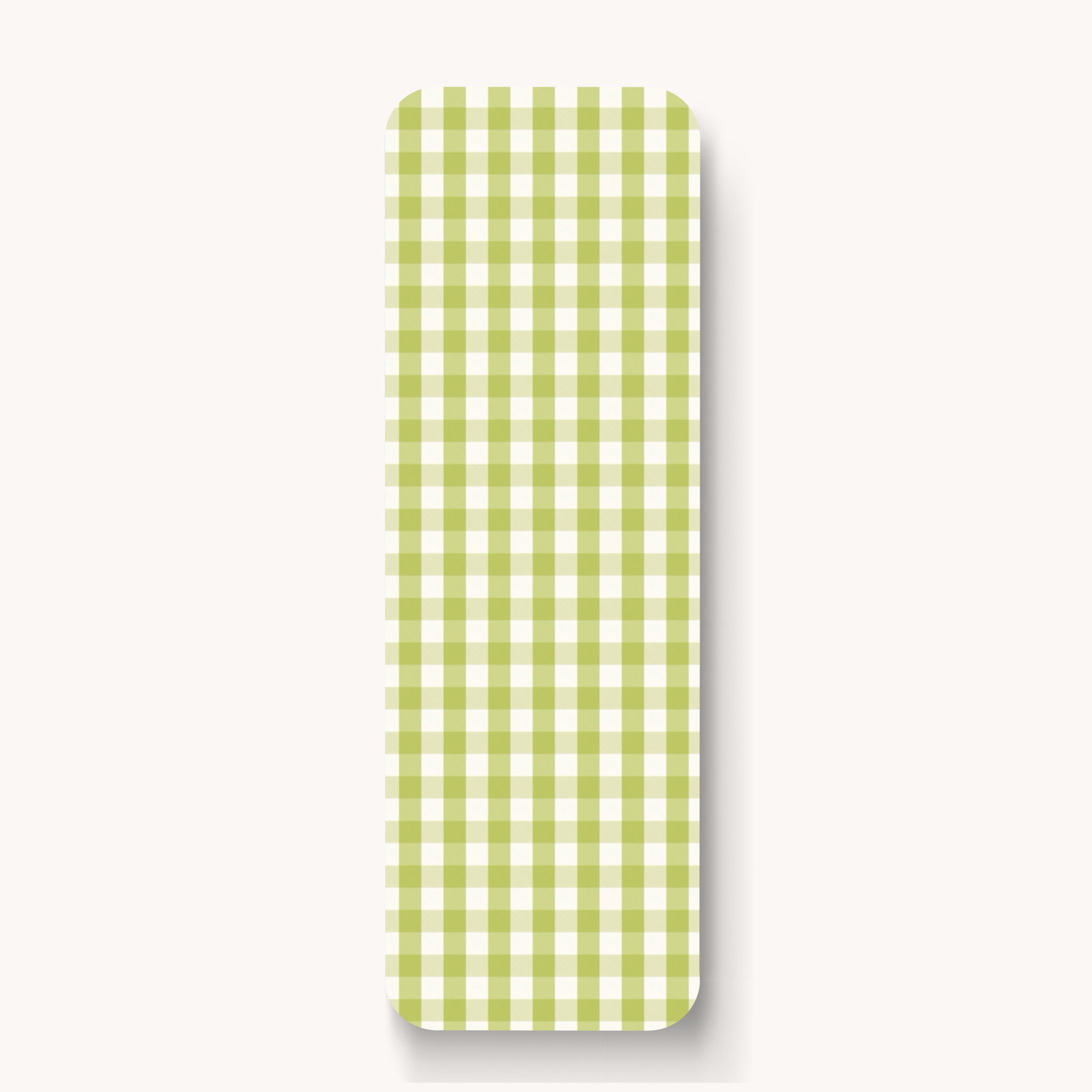Green Gingham Bookmark