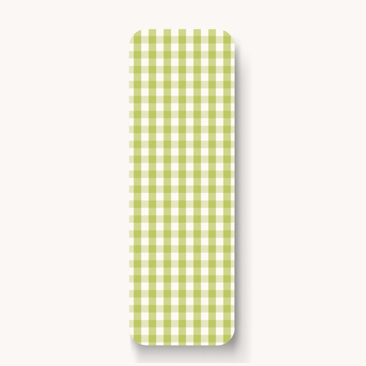 Green Gingham Bookmark