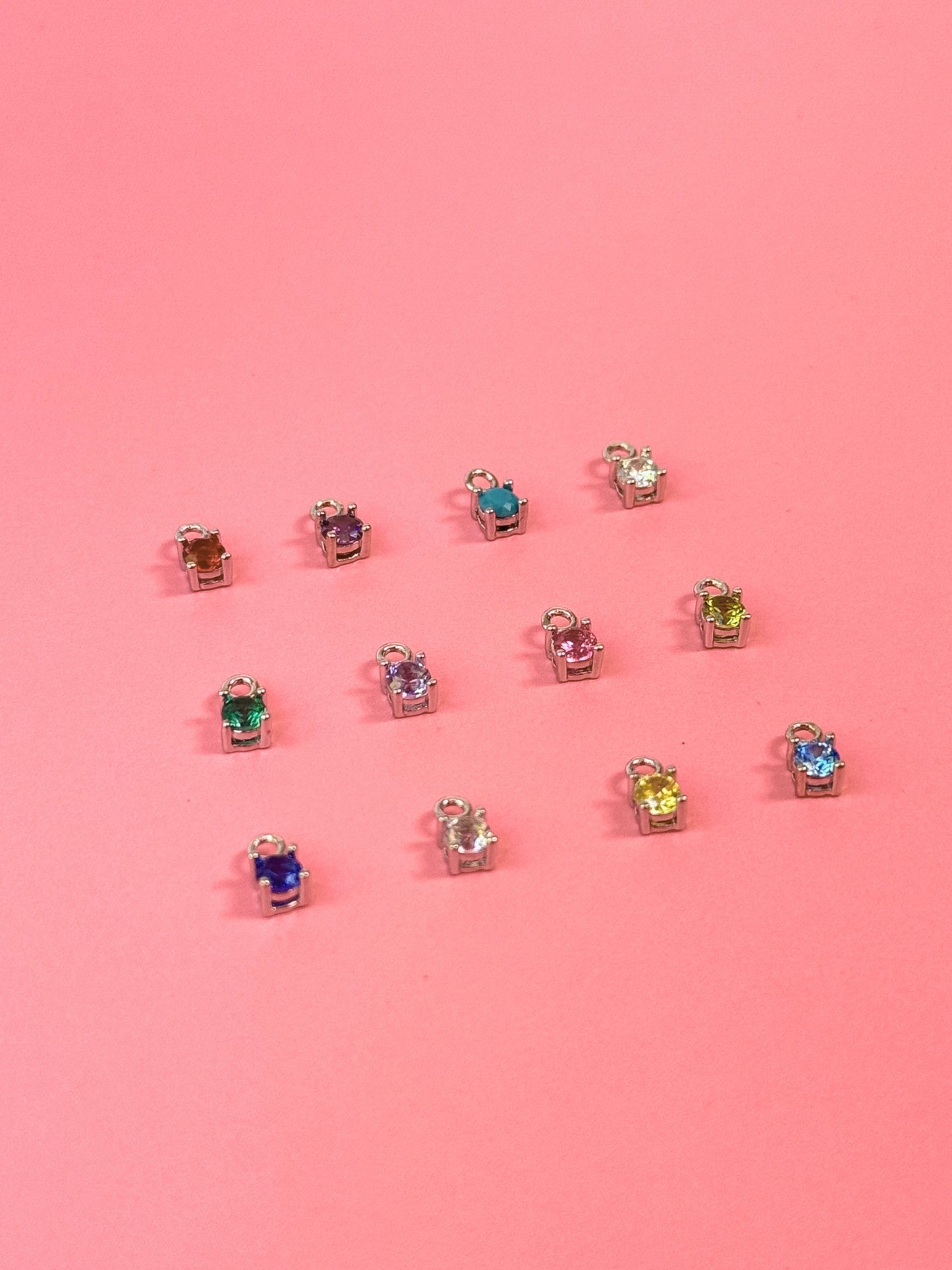 Birthstone Charms (Gold + Silver)