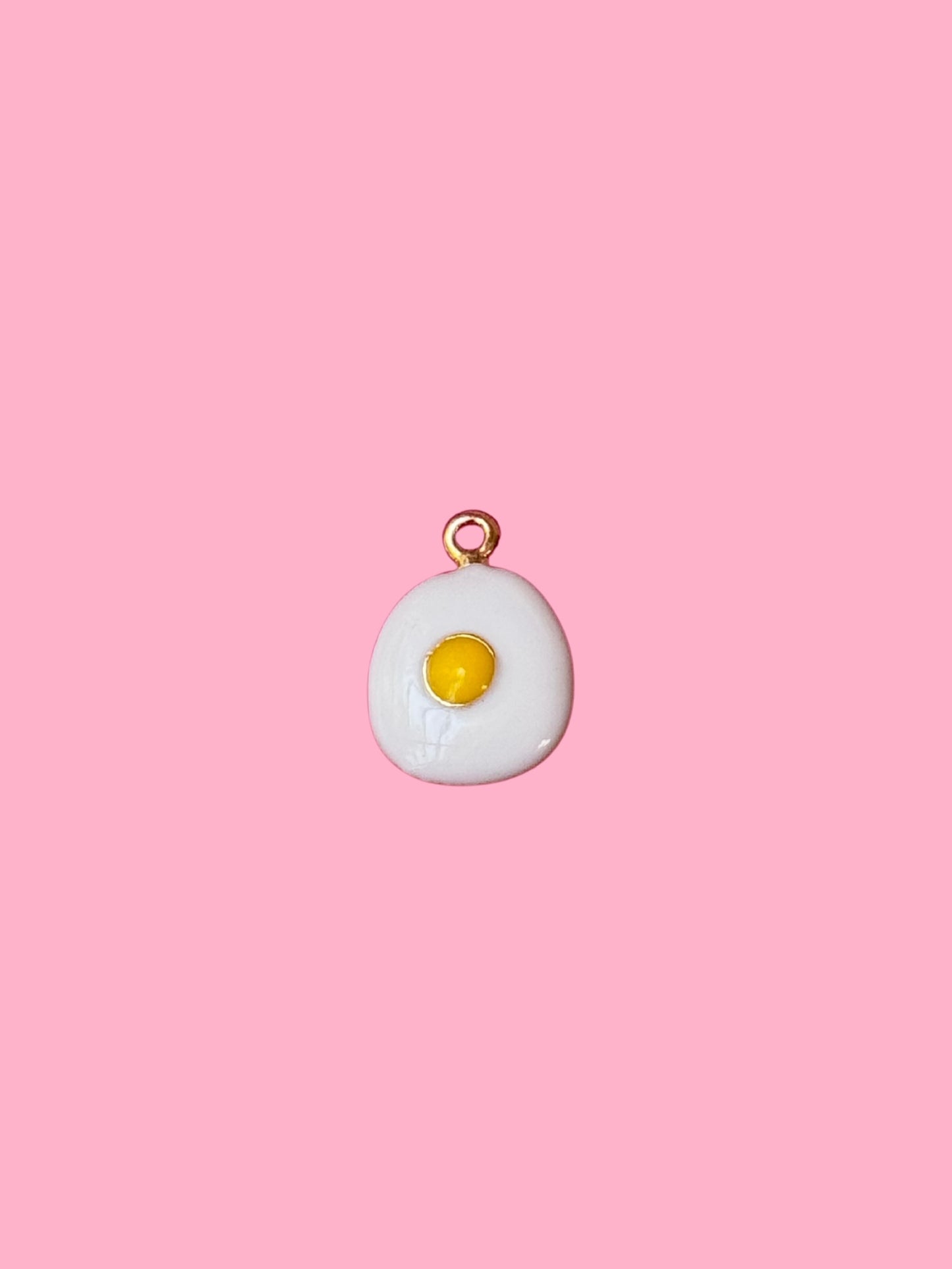 Fried Egg Gold Charm