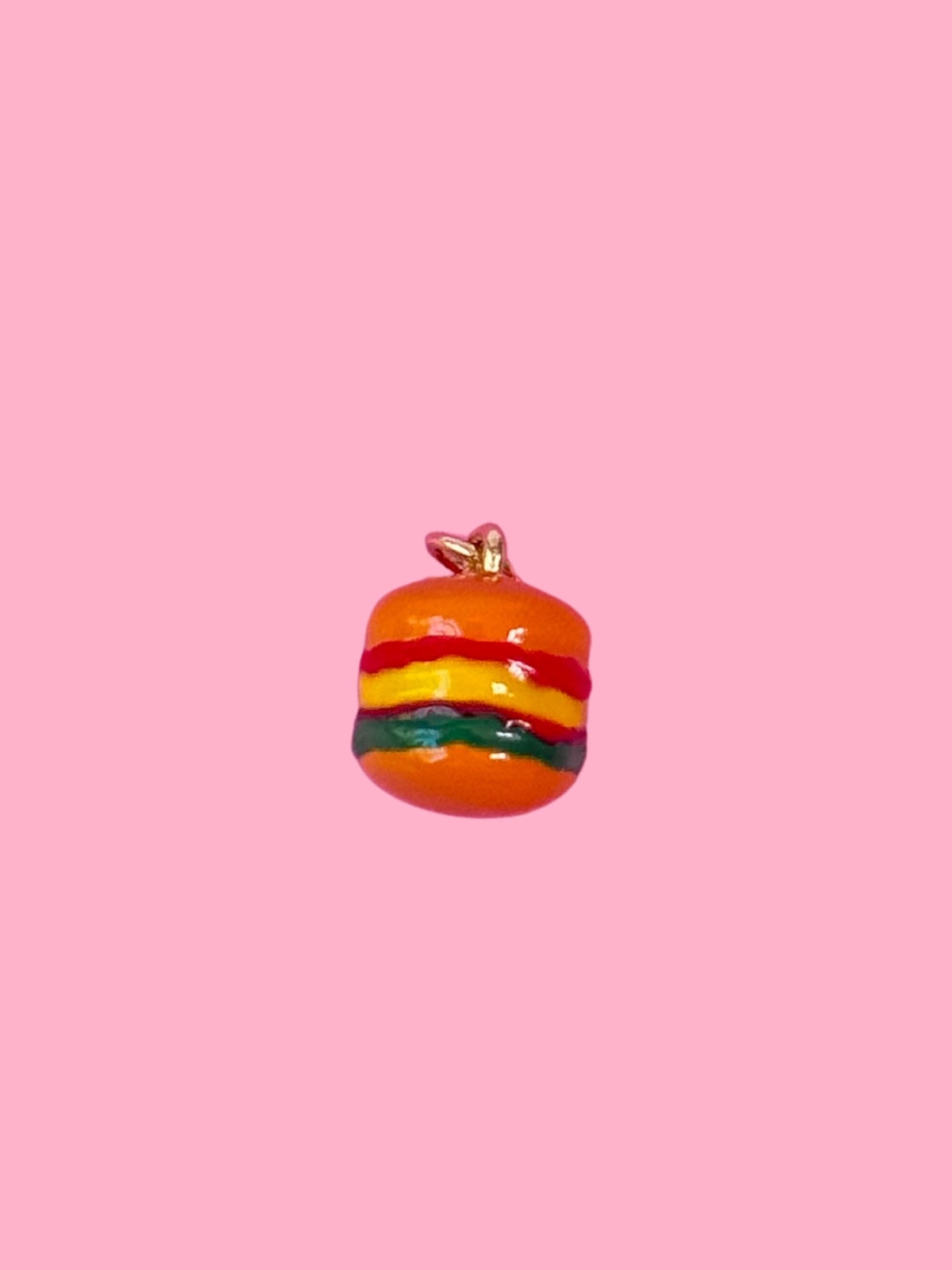 Burger Gold Charm