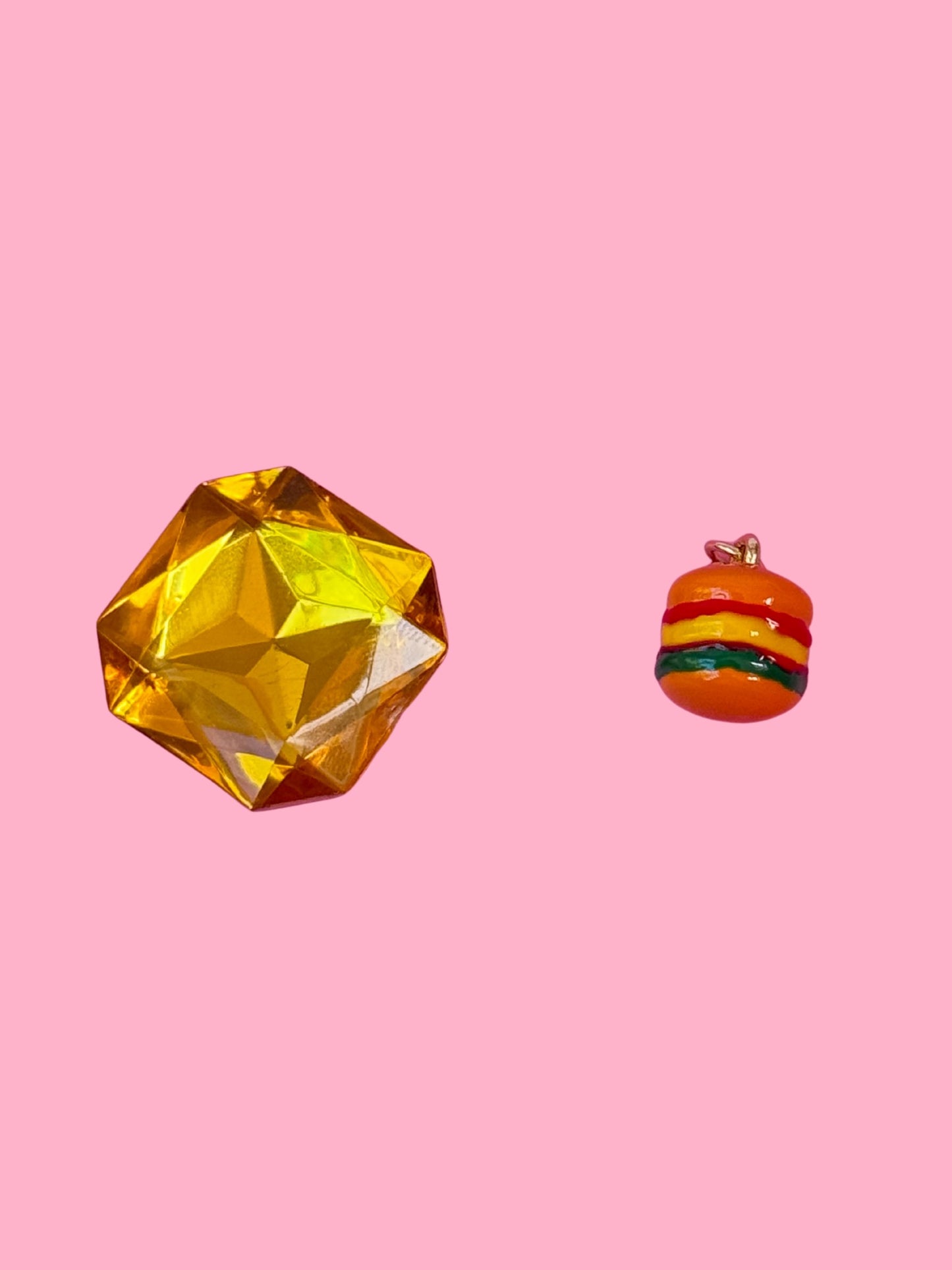 Burger Gold Charm