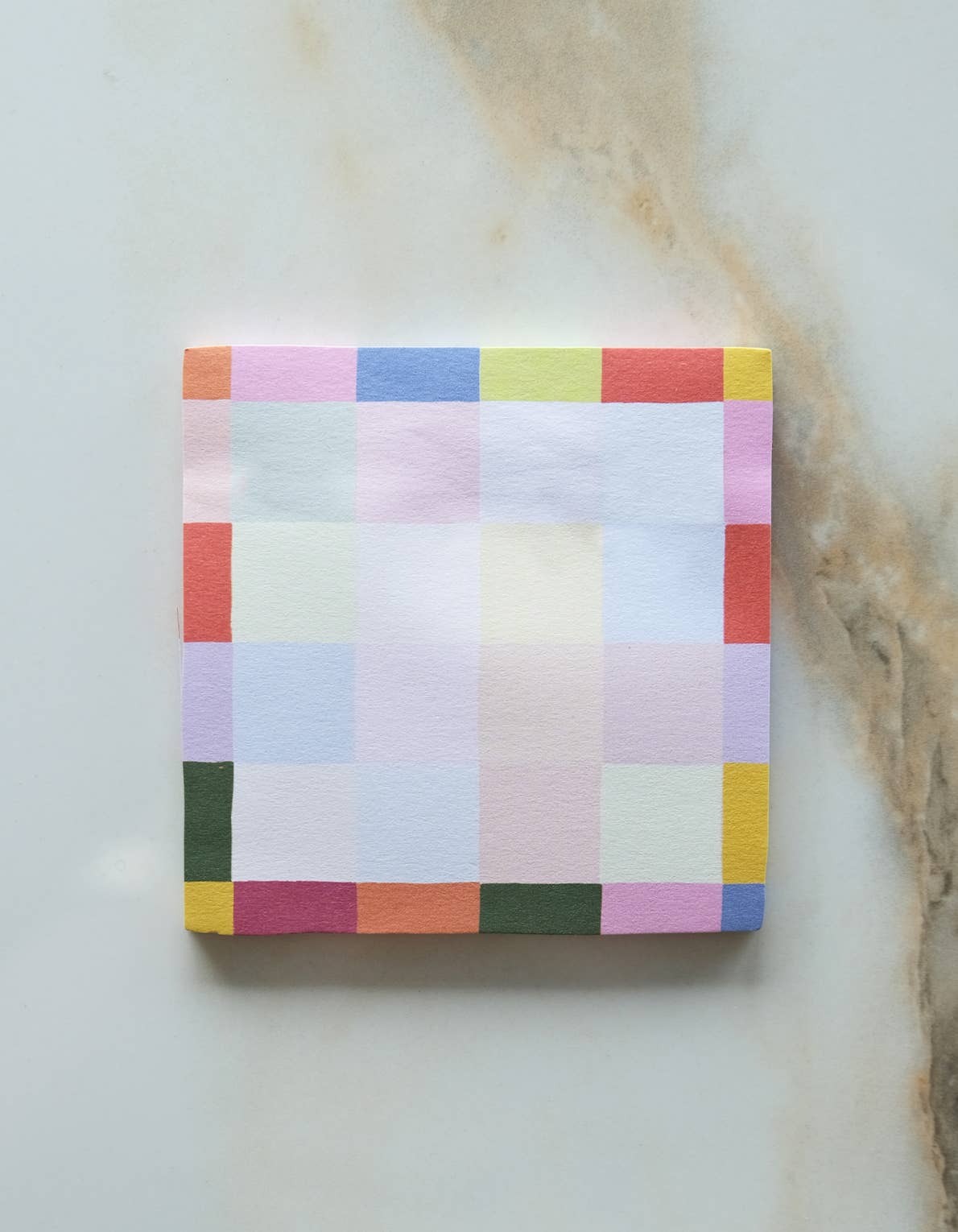 Rainbow Check Sticky Notepad