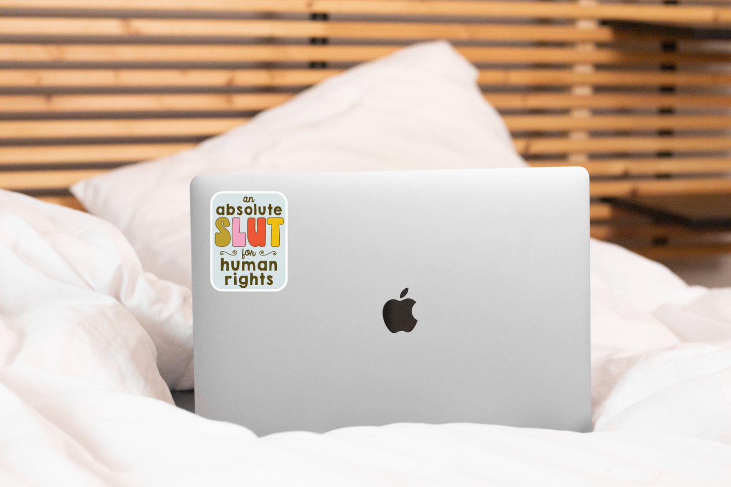 Absolute Slut for Human Rights Sticker