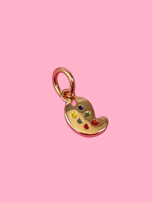 Mini Paint Palette Gold Charm