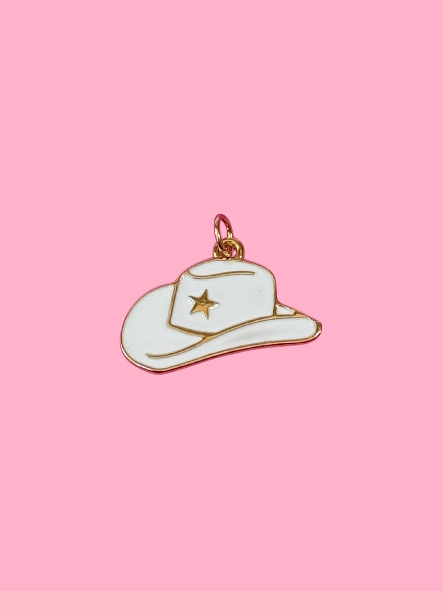 Howdy Hat Gold Charm