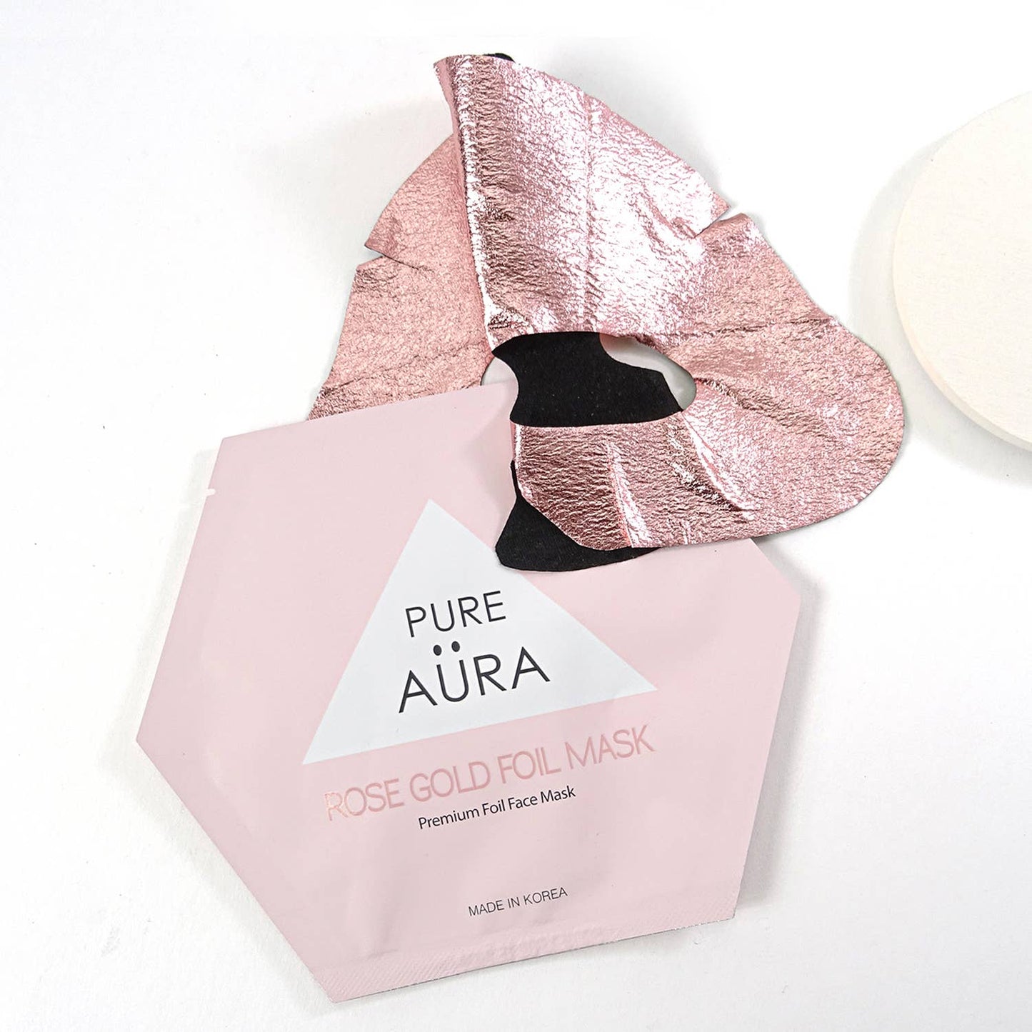 Luxury Rose Gold Metallic Foil Facial Sheet Mask
