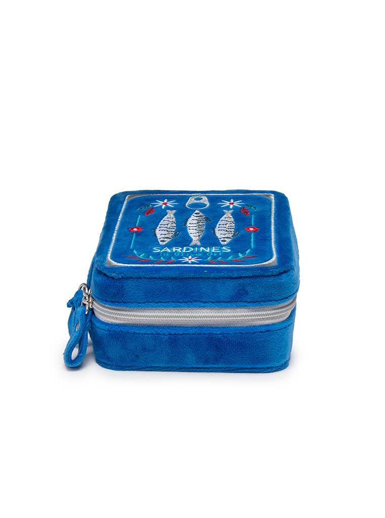 Sardine Velvet Jewelry Zip Case
