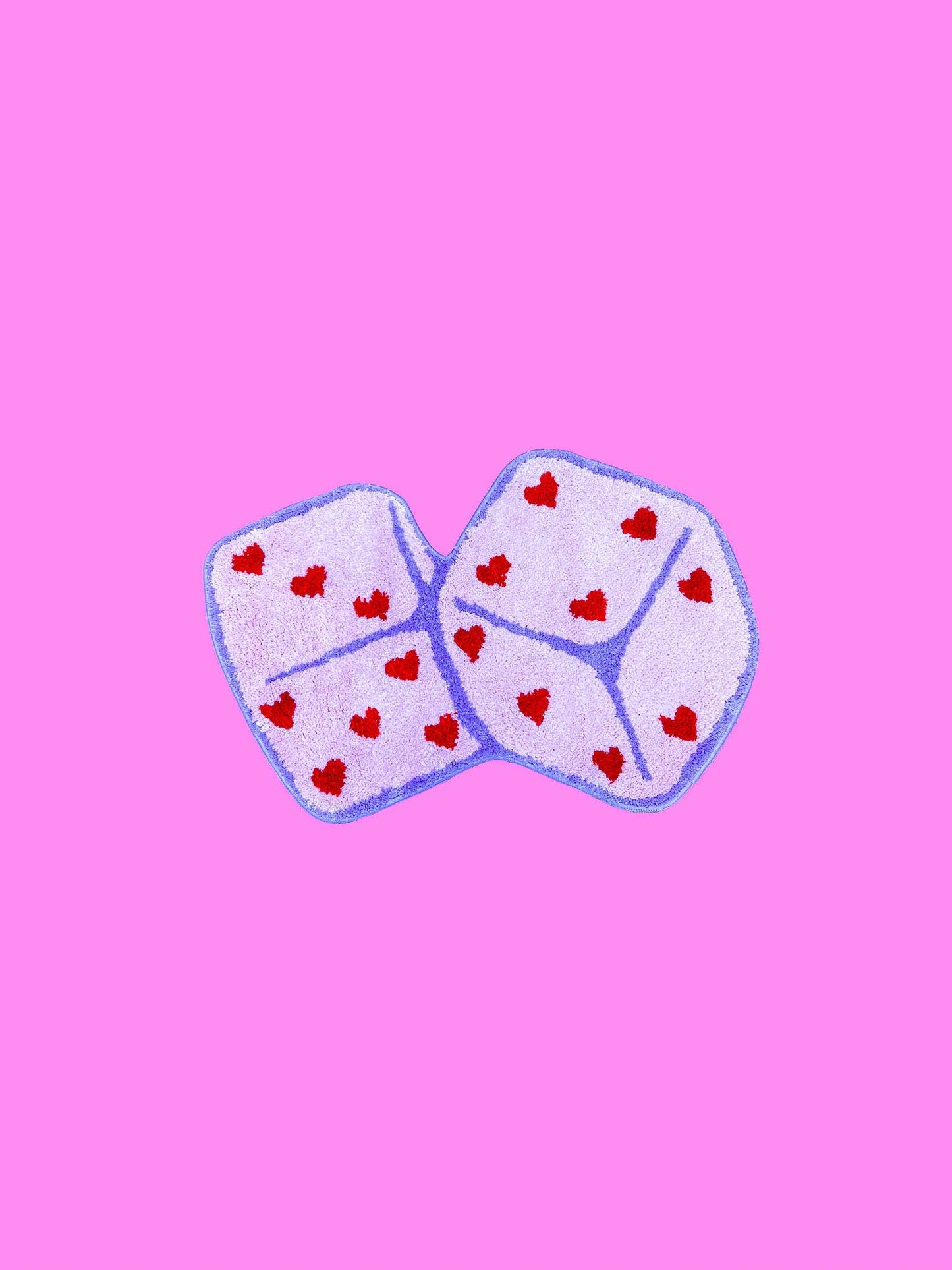 Heart Dice Rug