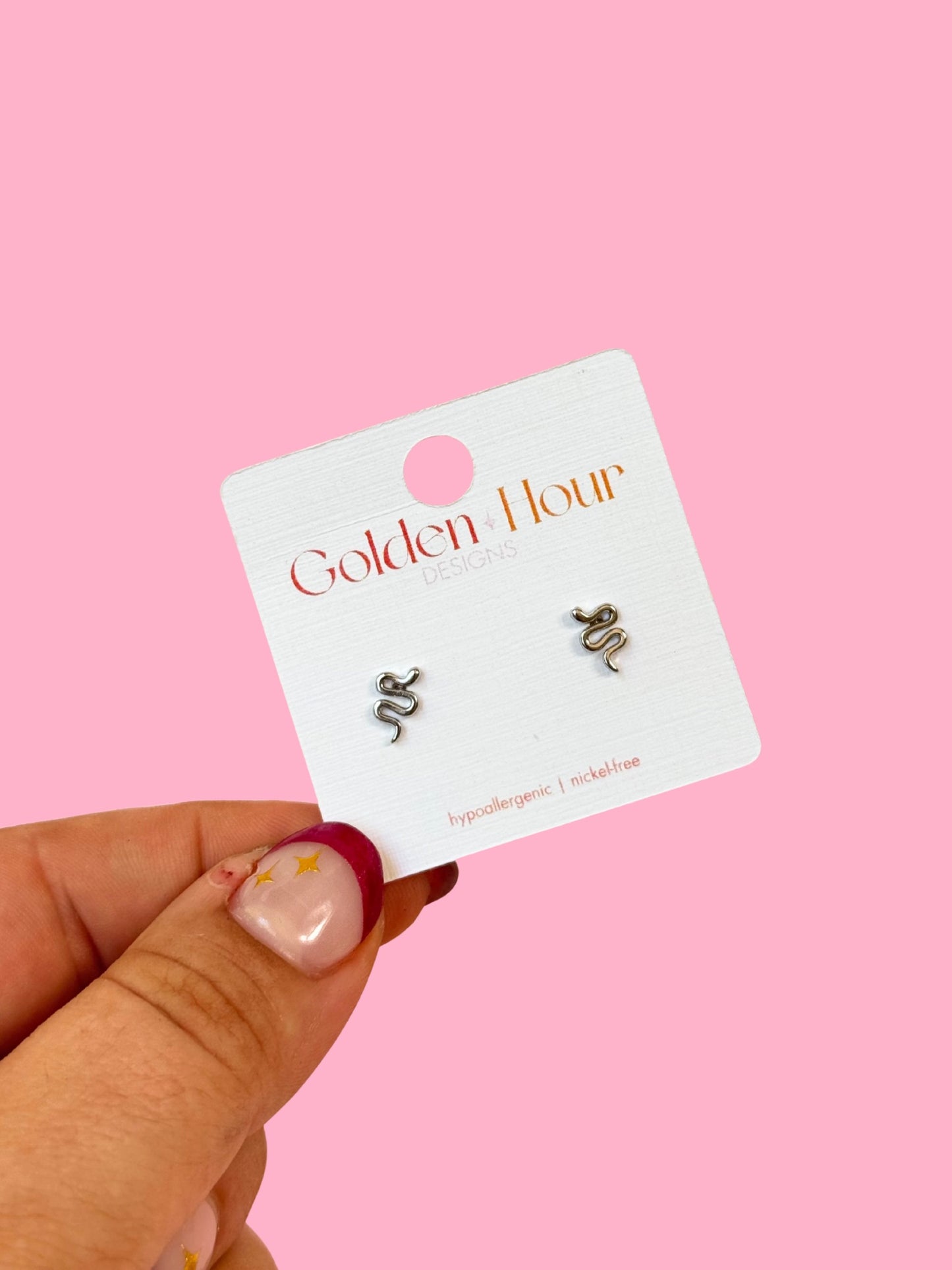 Tiny Snake Studs