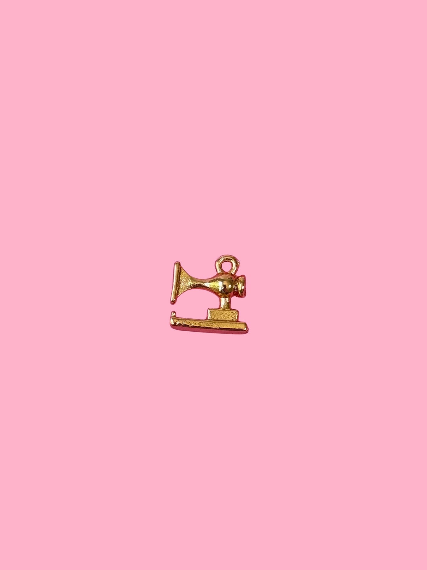 Baby Sewing Machine Gold Charm