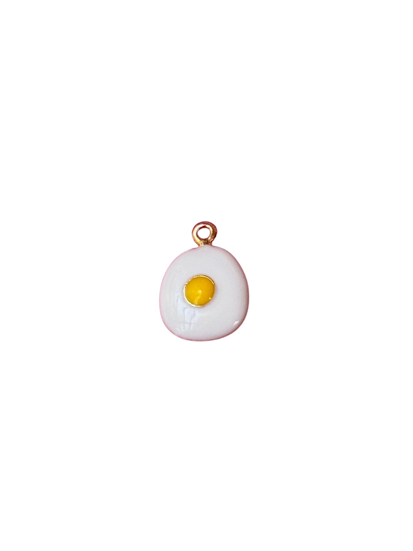 Fried Egg Gold Charm