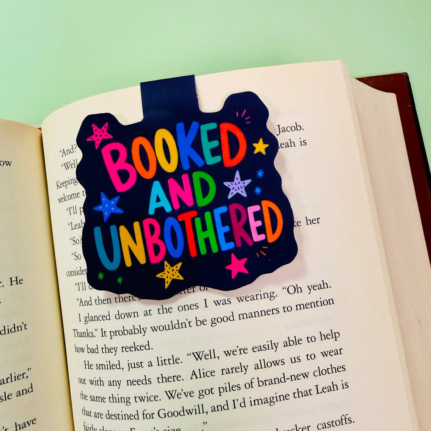 Booked & Unbothered Magnetic Bookmark