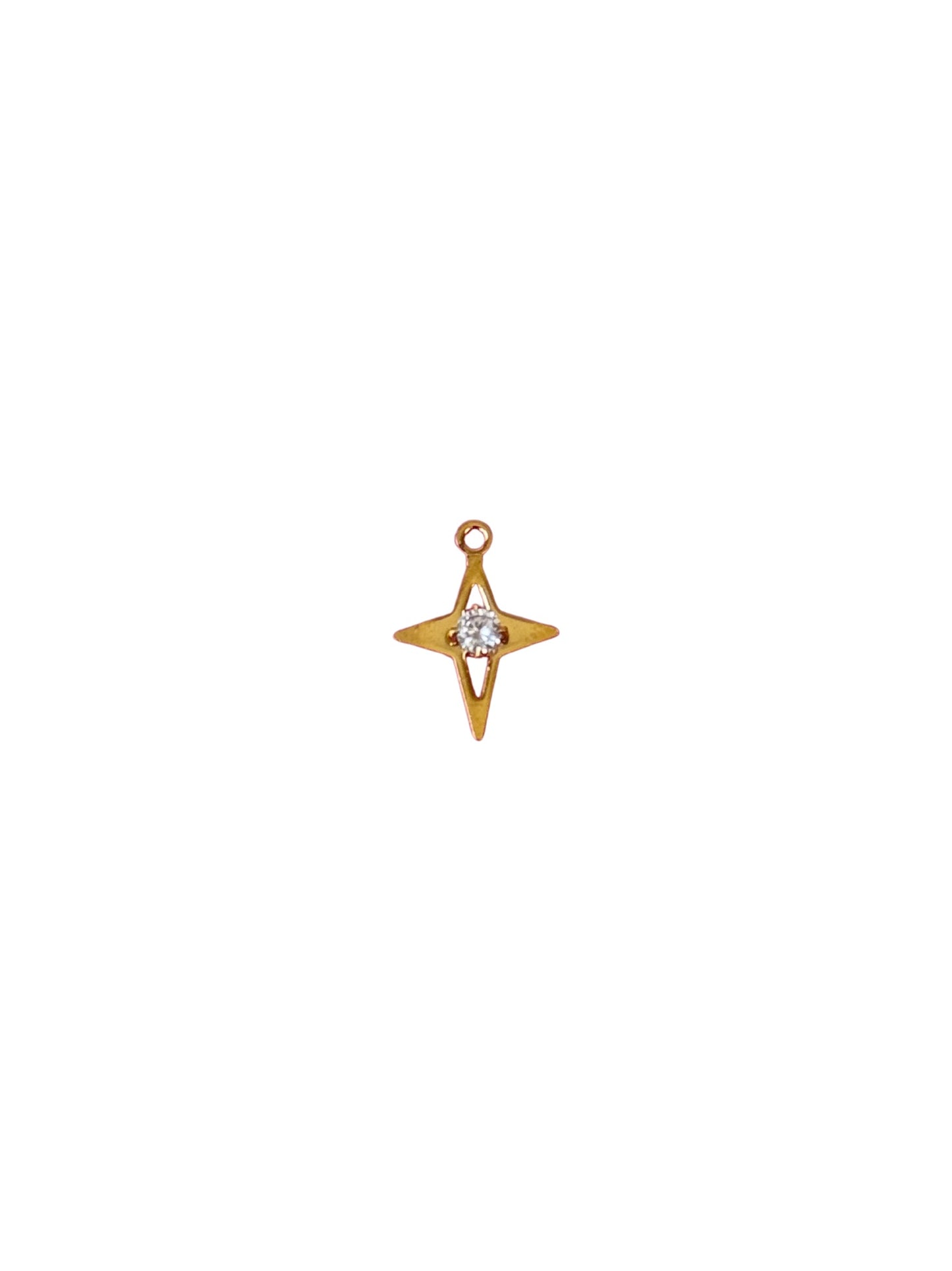 Diamond Star Gold Charm