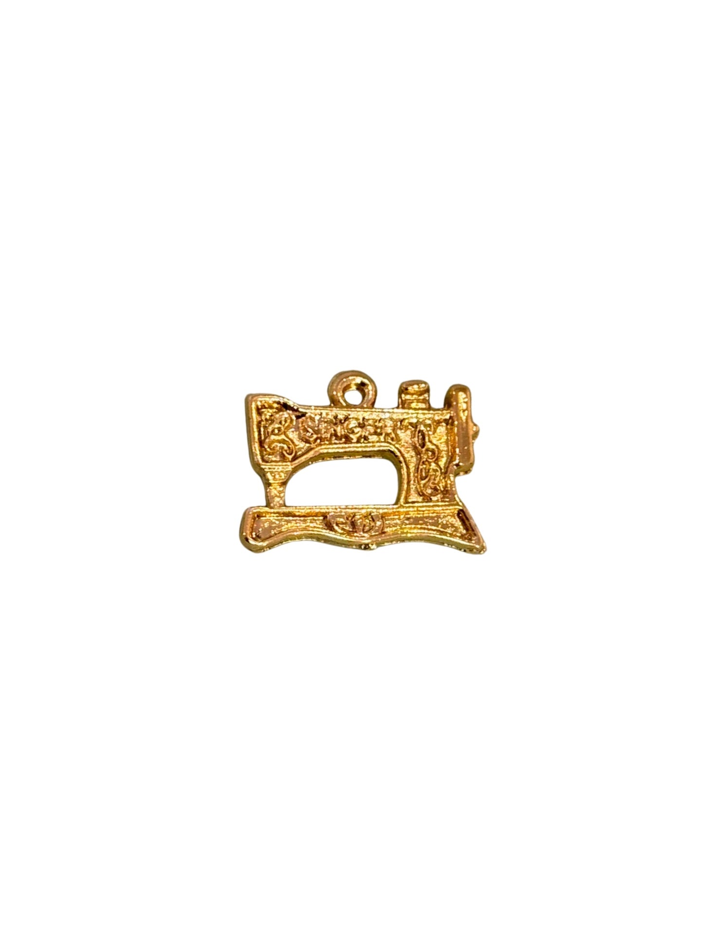 Large Sewing Machine Gold Charm