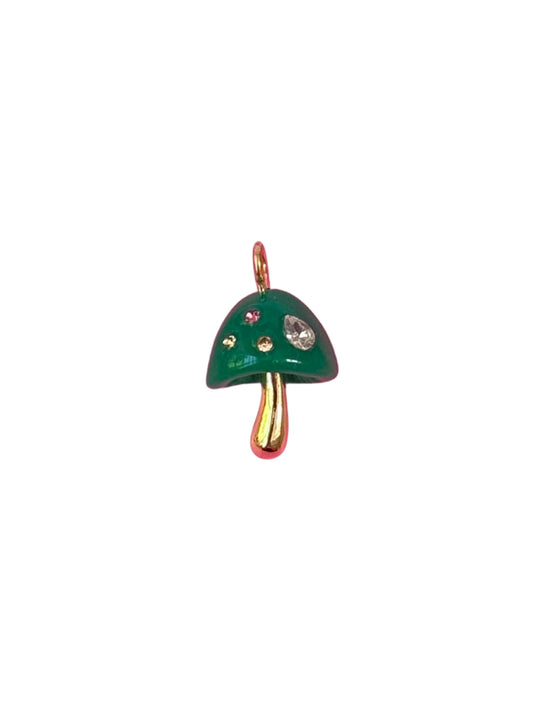 Bejeweled Mushroom Charm