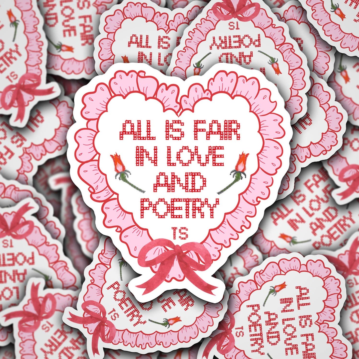 All Is Fair In Love And Poetry Vinyl Decal Sticker