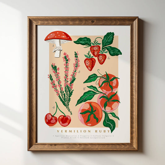 "Vermilion Ruby - scientific" Art Print
