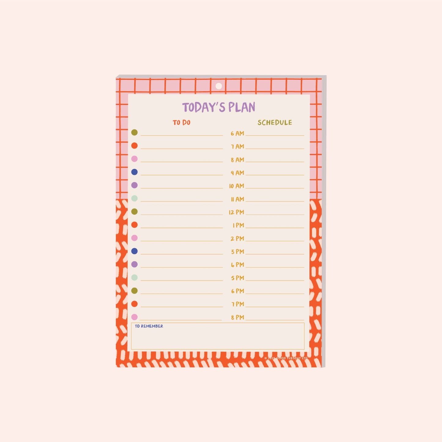 Colour Flow Daily Planner Pad