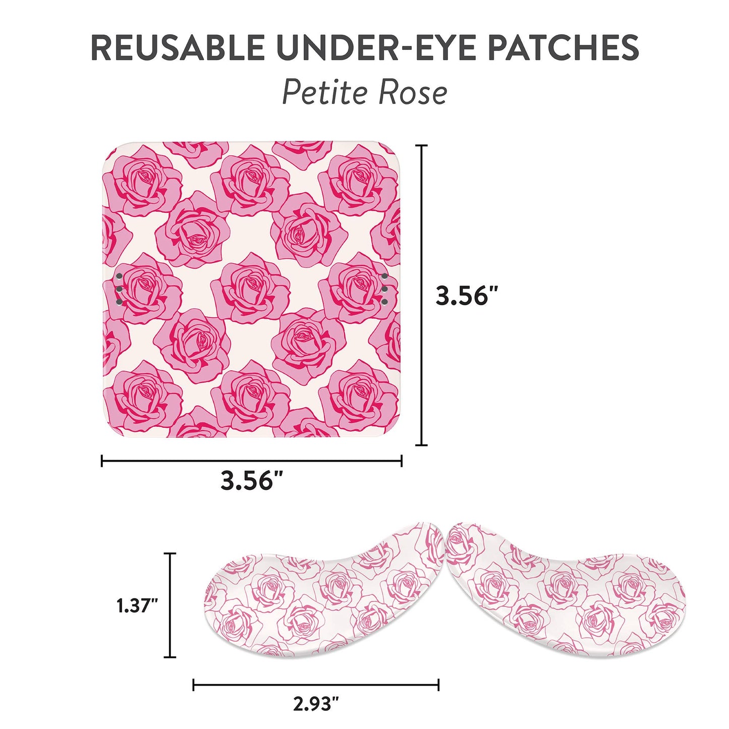 Petite Rose Reusable Under-Eye Patches