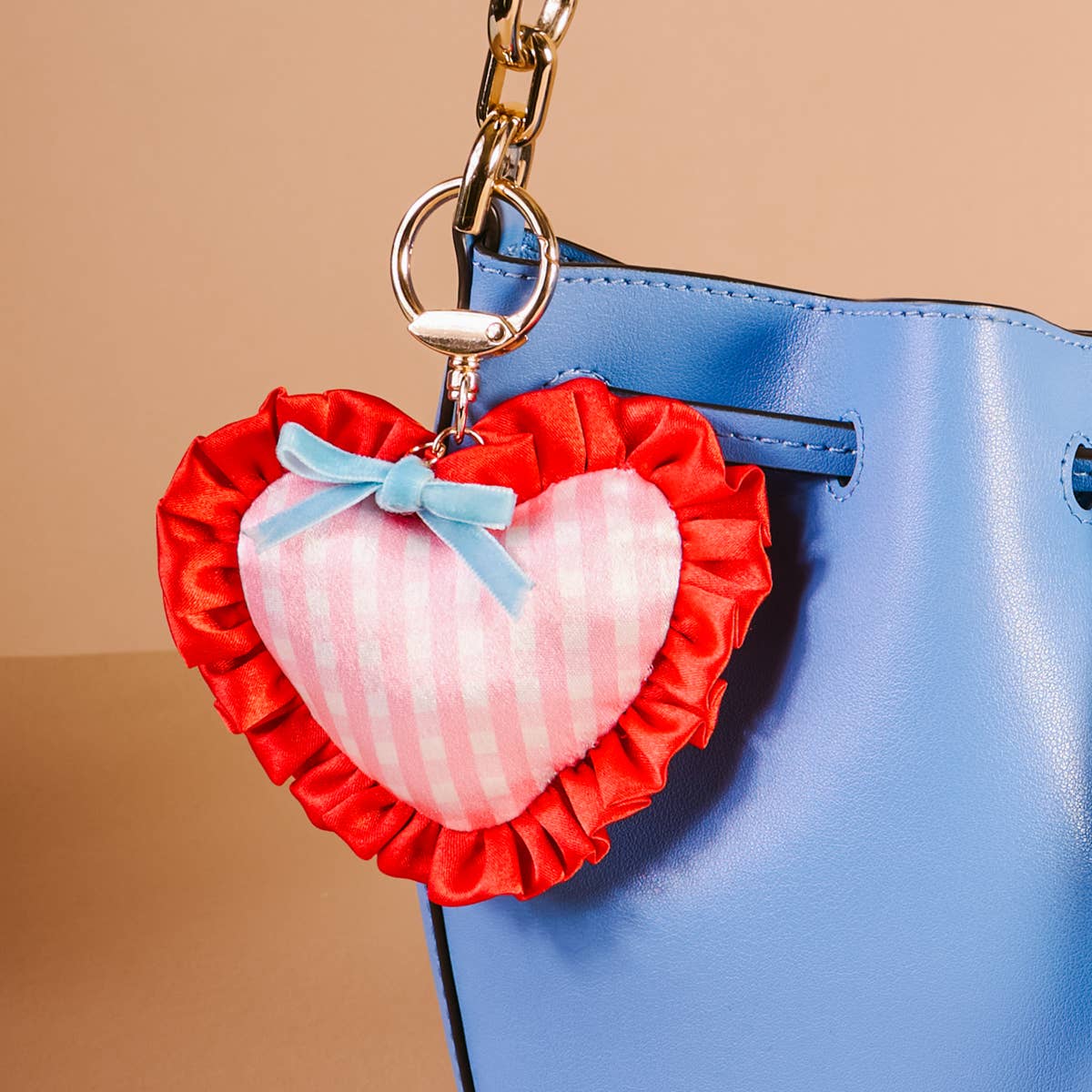 Puffy Heart Bag Charm