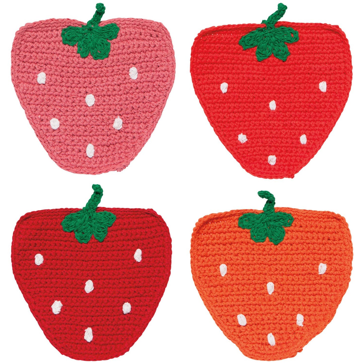Berry Sweet Crochet Coasters