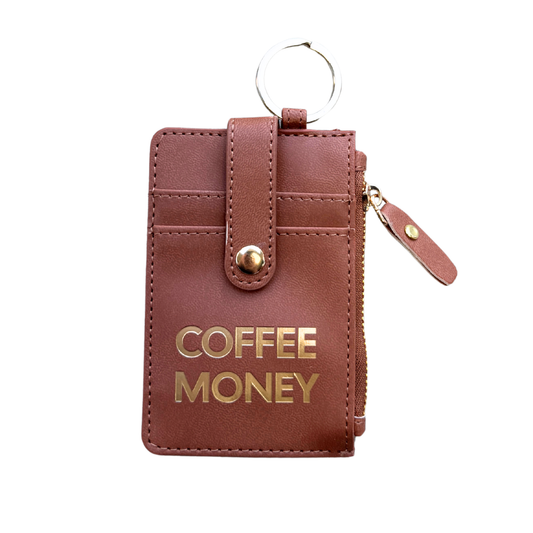 Coffee Money Keychain Wallet