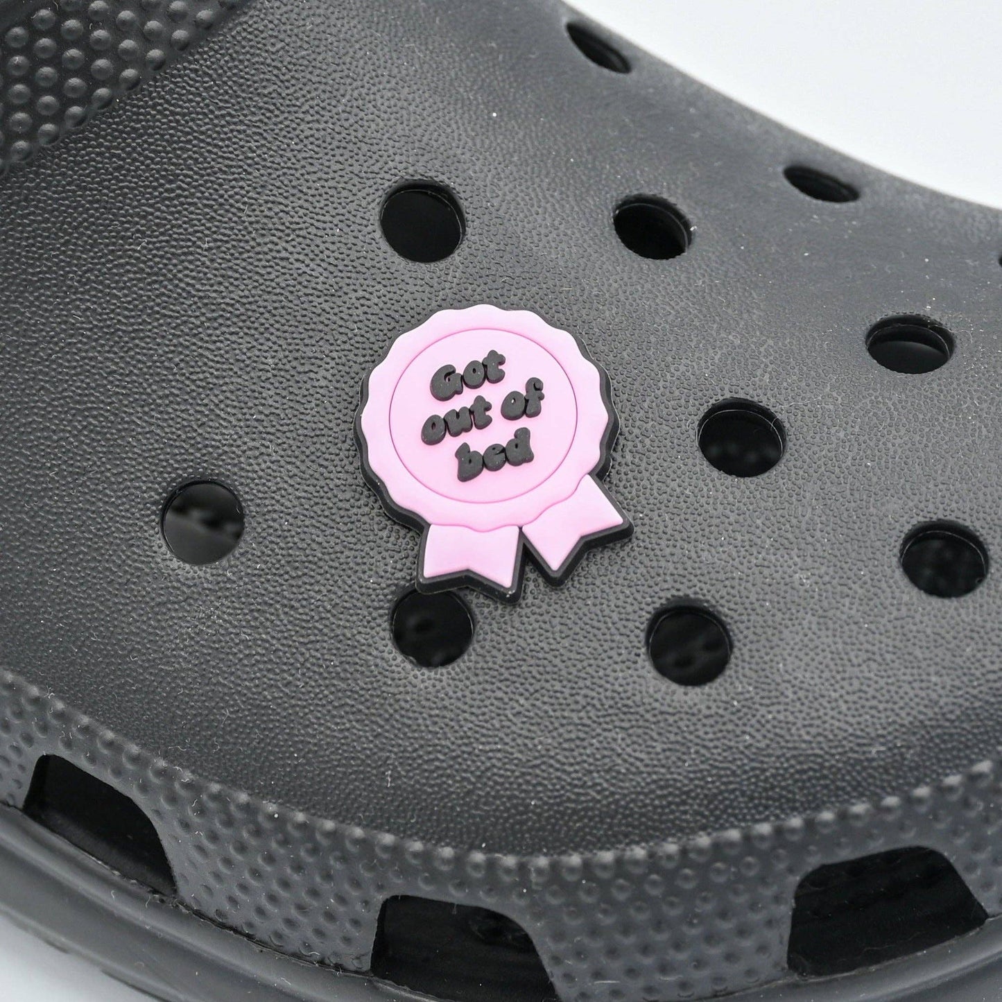 Got Out of Bed Shoe Charm
