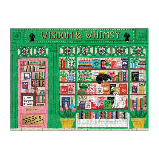 Wisdom & Whimsy Bookshop 1000 Piece Puzzle