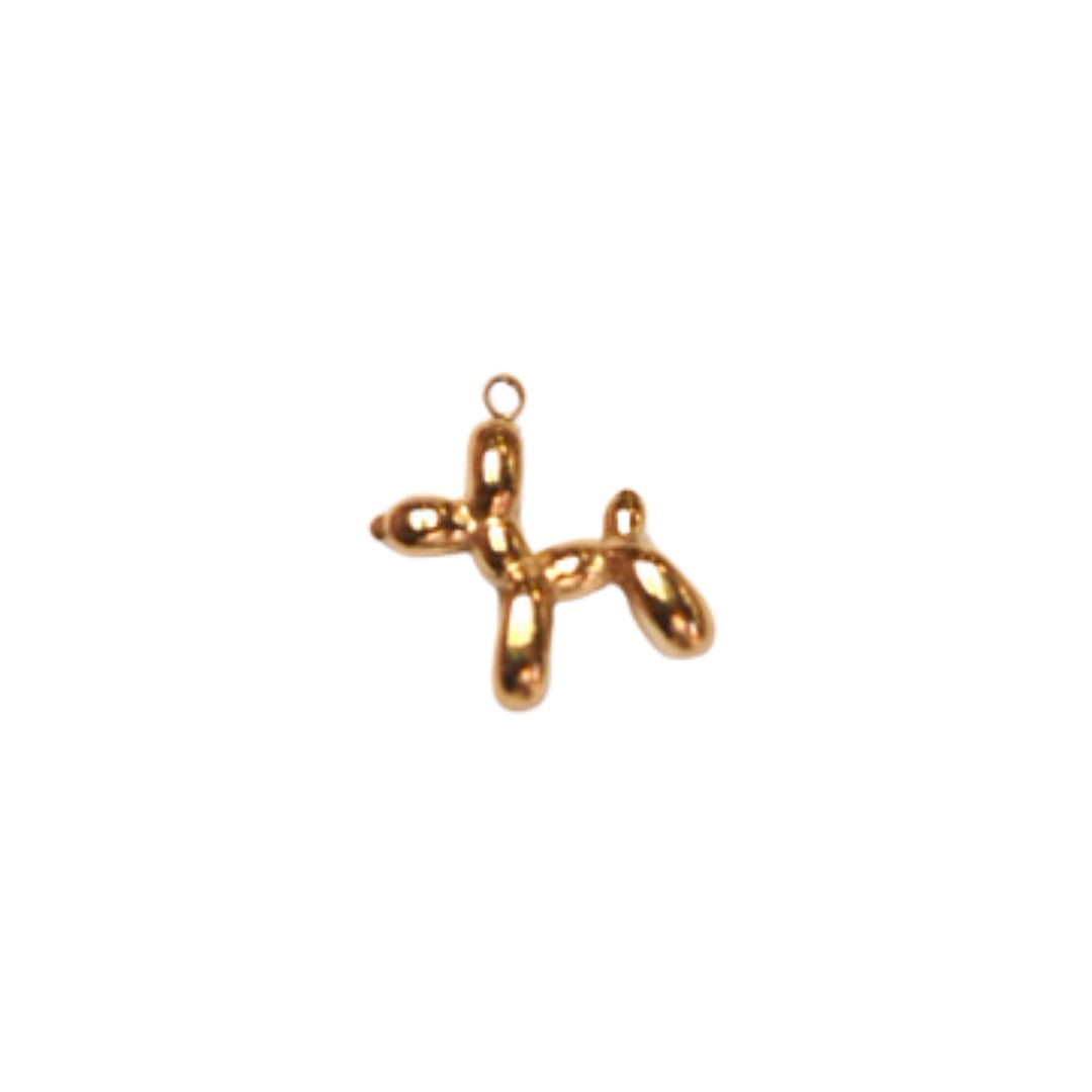Balloon Animal Charm (Gold + Silver)