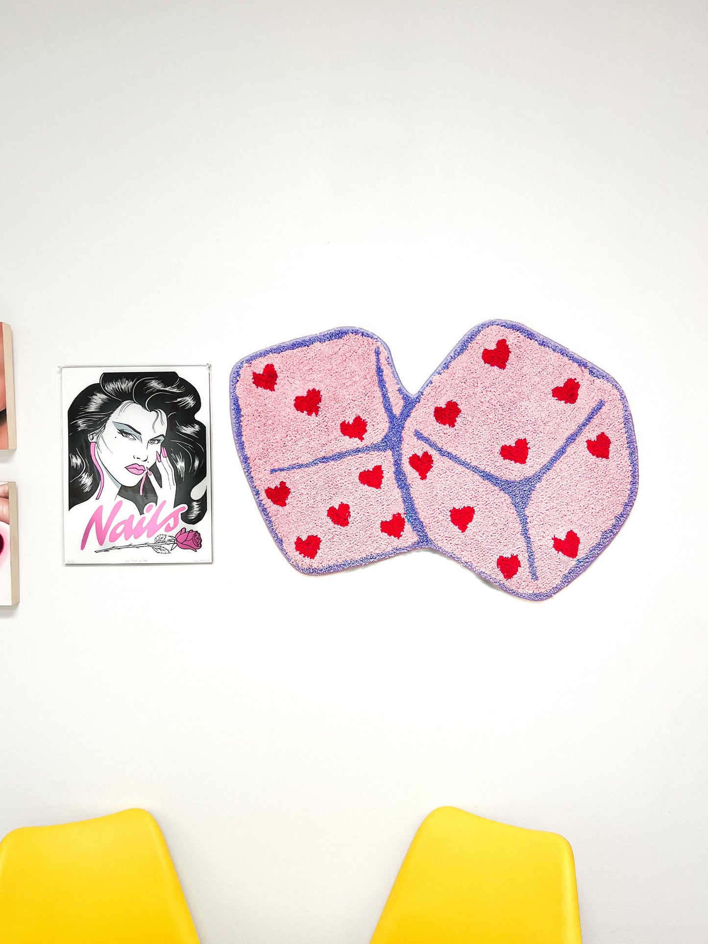 Heart Dice Rug