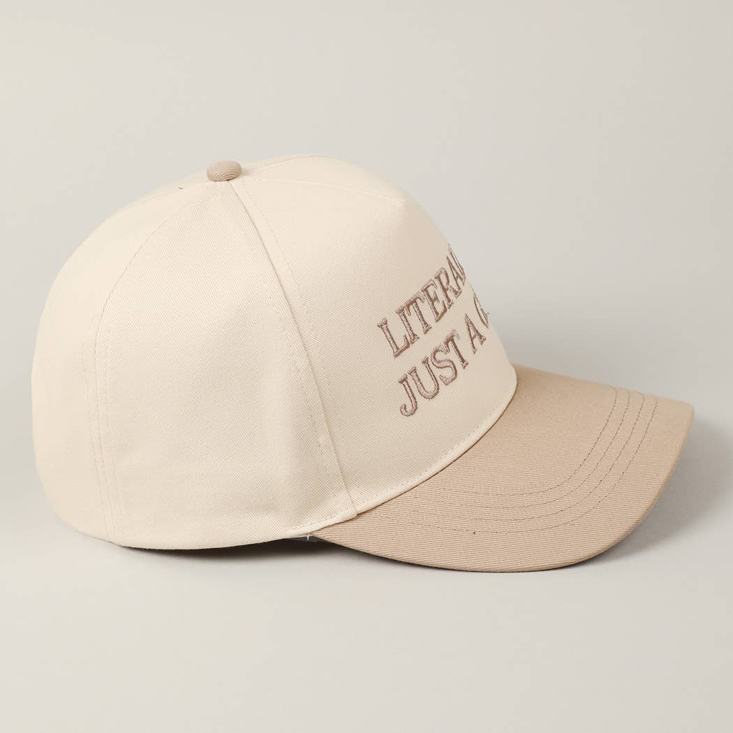 Literally Just A Girl Embroidered Hat