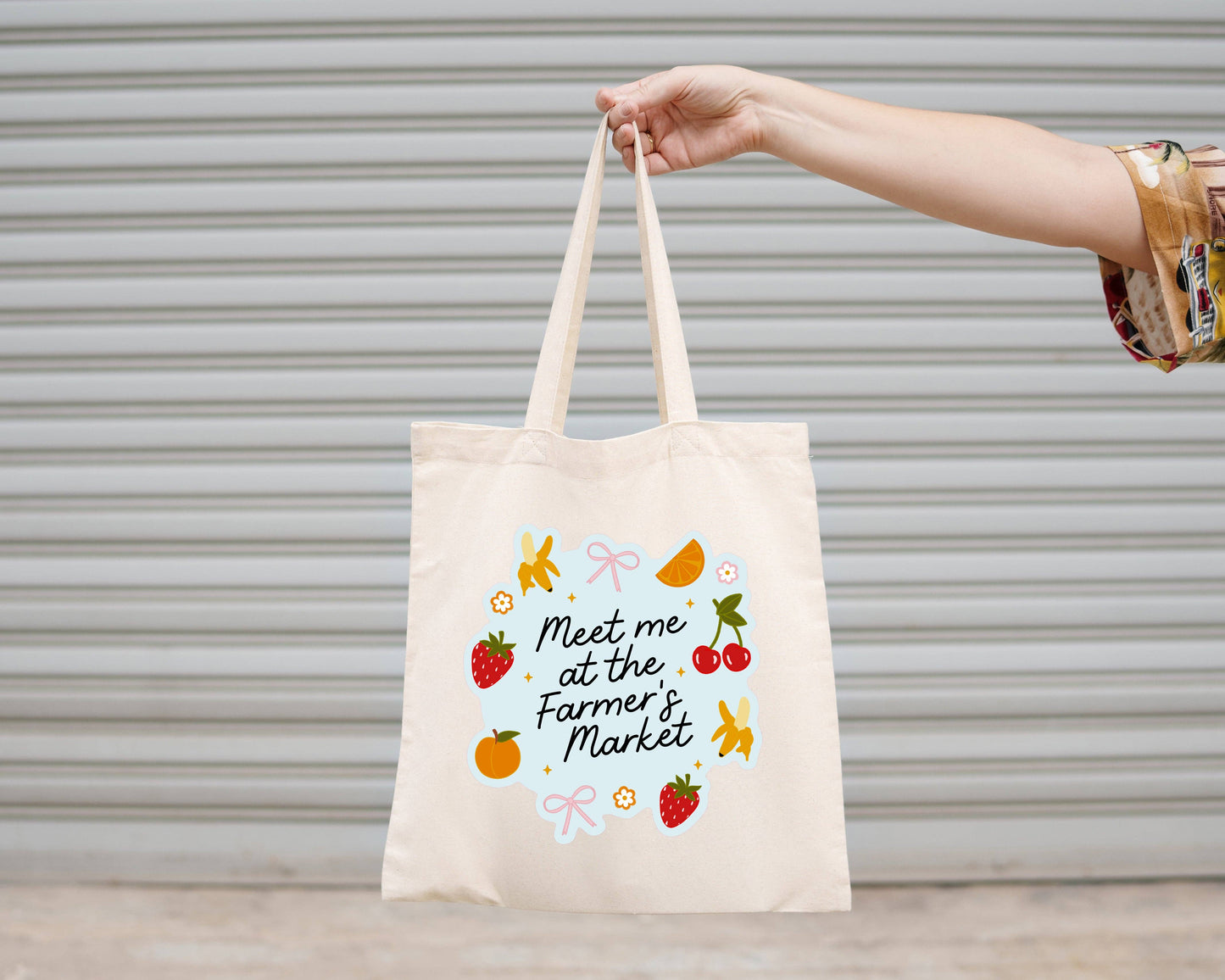 Meet Me At The Farmer's Market Canvas Tote Bag
