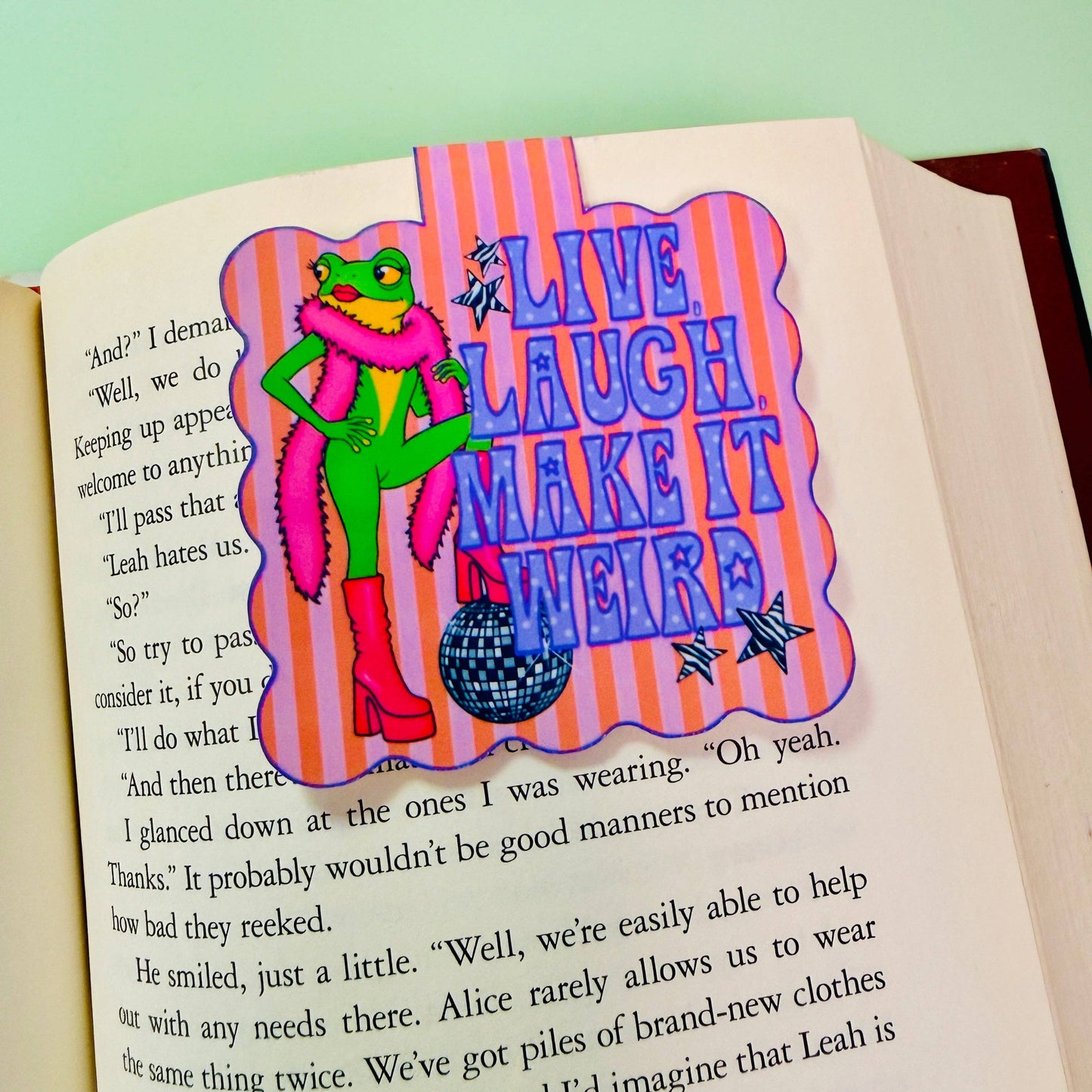 Live Laugh Make It Weird Magnetic Bookmark