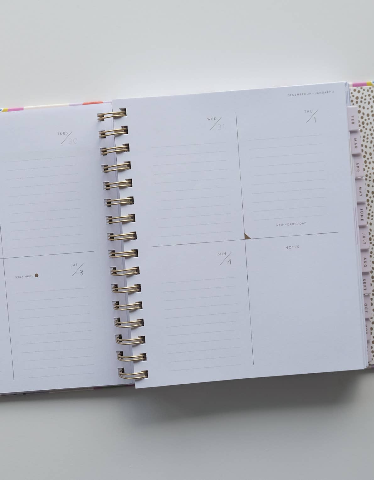 2026 Floral Checks Hardcover Planner