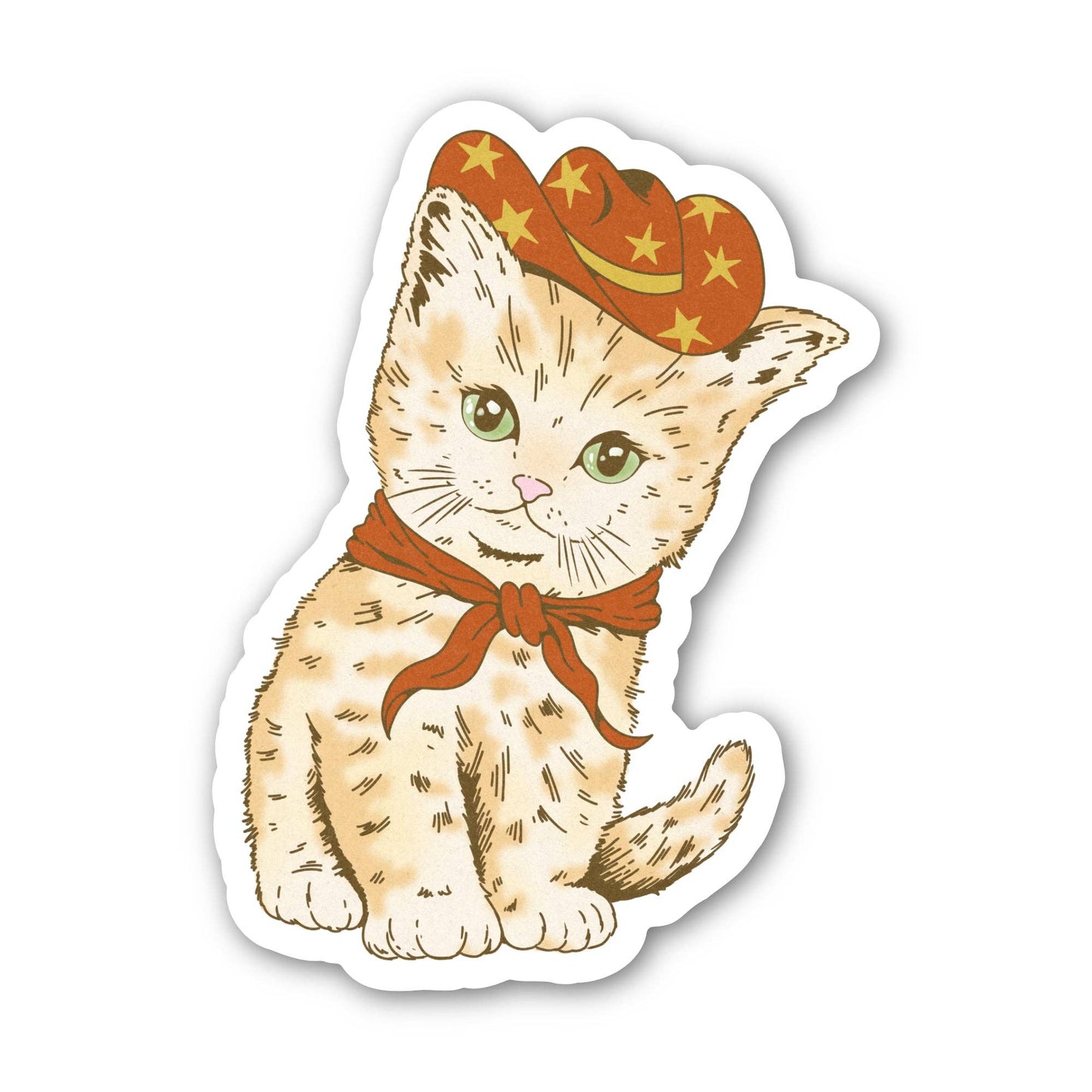 Cowboy Kitty Sticker